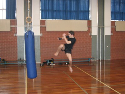 Sanda - Flying kick